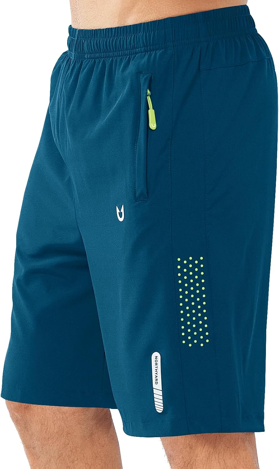 Detalle de NORTHYARD Men's Athletic Running Shorts, 3 Zipper Pockets, 5"/7"/9" Inseams