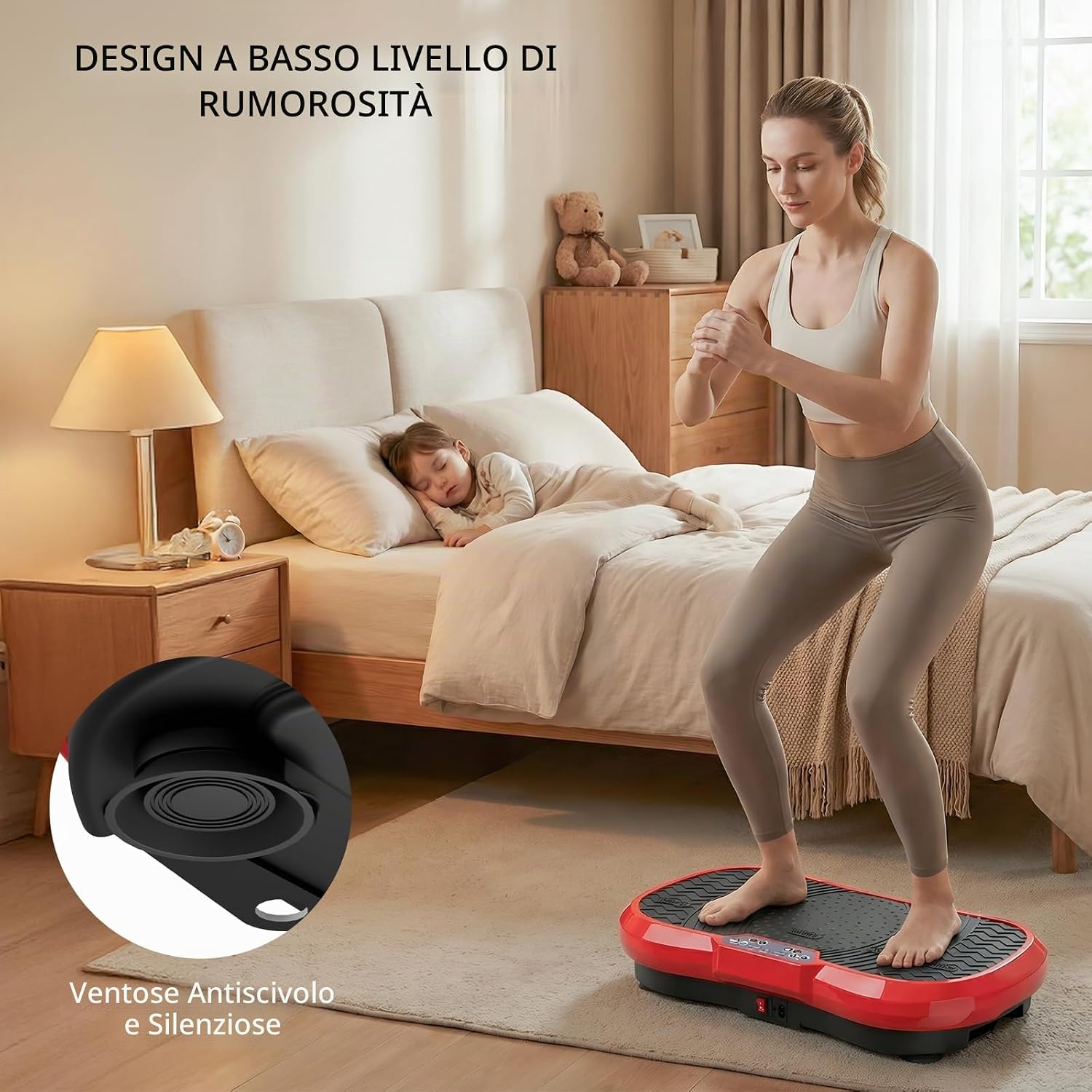 Detalle de TLGREEN Piastra vibrante con motore ultra silenzioso, 120 livelli + 10 programmi di allenamento, telecomando incluso