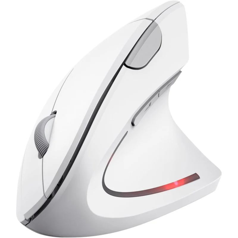 Trust Verto Ratón ergonómico vertical inalámbrico 1600 DPI blanco 🖱