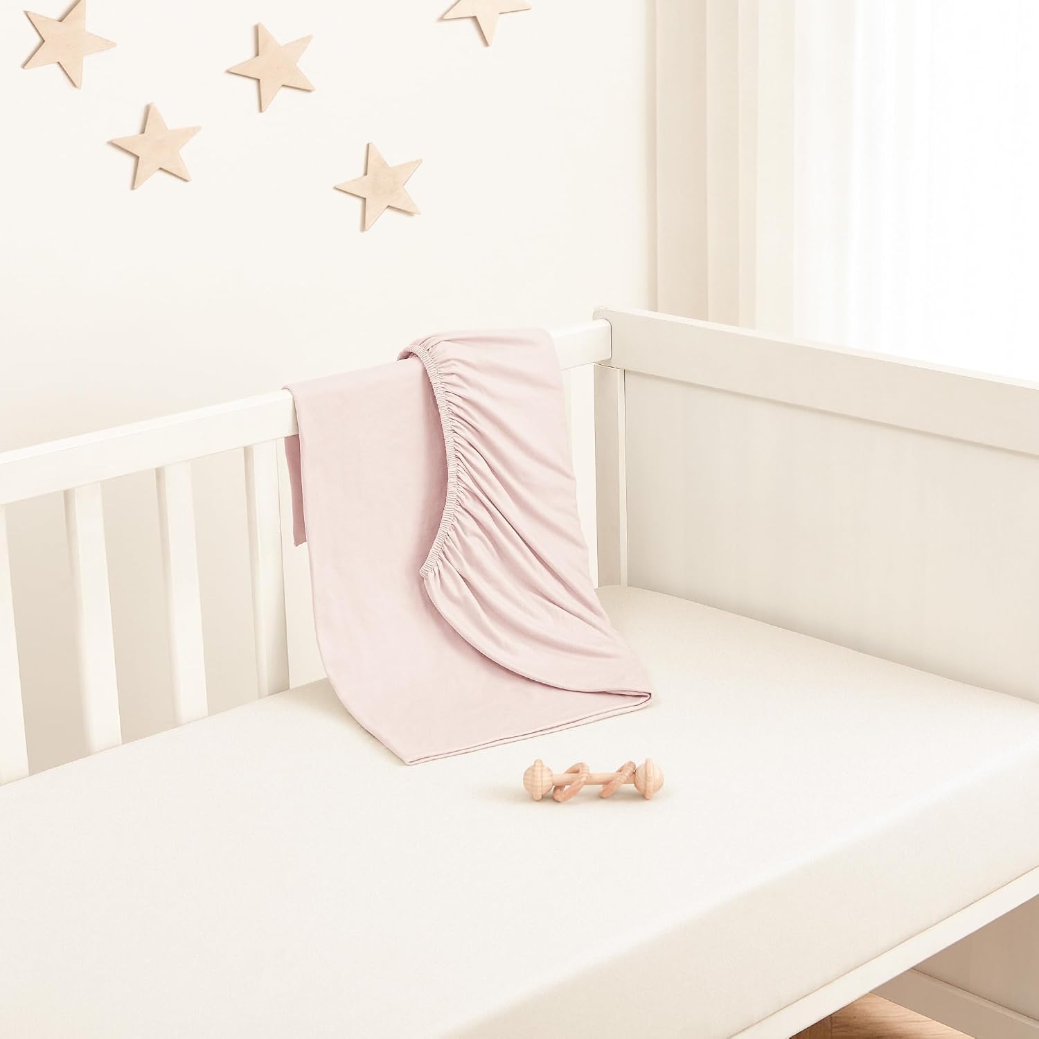 Thumbnail 3 de Bearmoss Next To Me Crib Sheets 85x51 cm — 2 Pack Apricot Powder