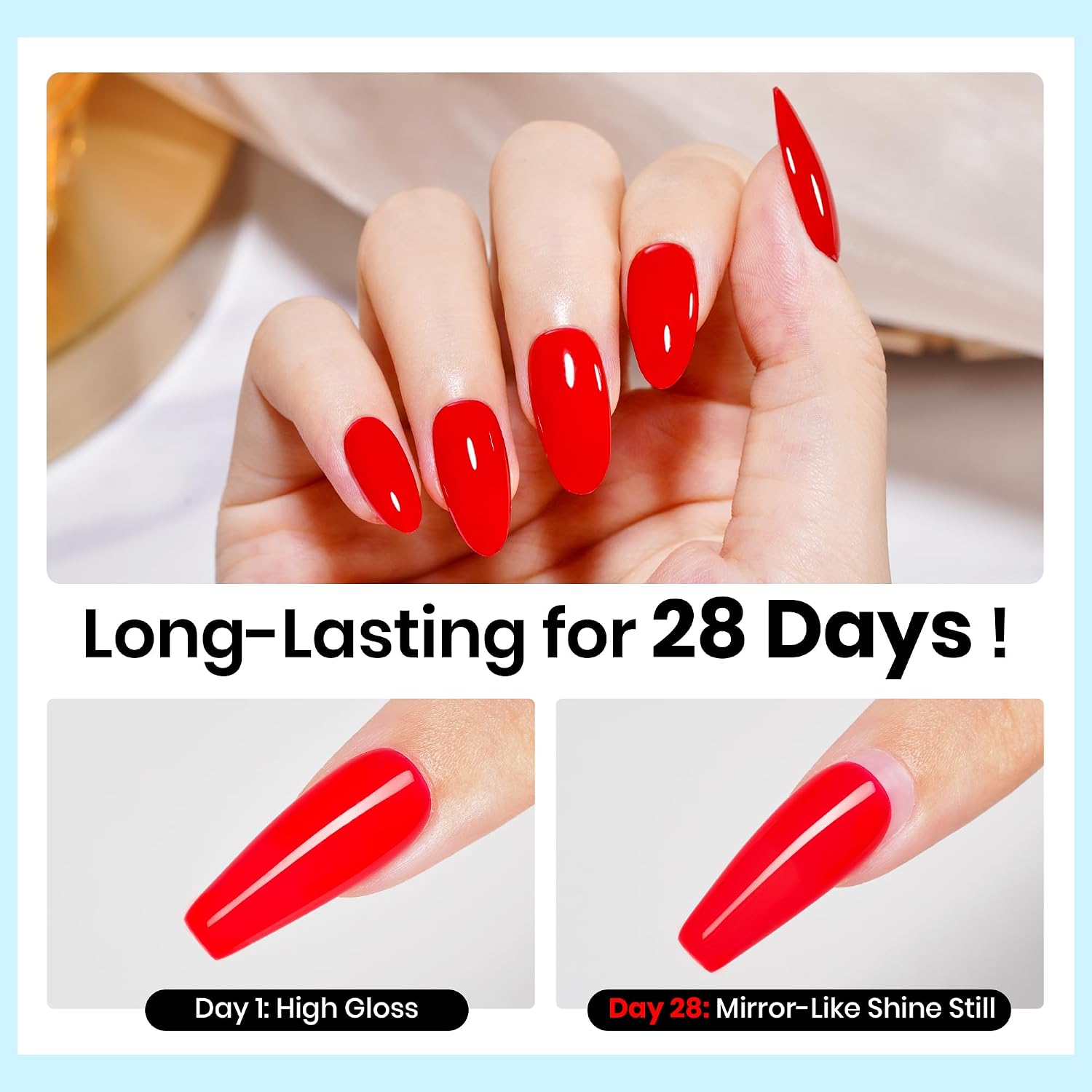 Detalle de Beetles No Wipe Gel Top Coat (2-Pack, 15ml) — High Gloss, Long-Lasting Clear Finish