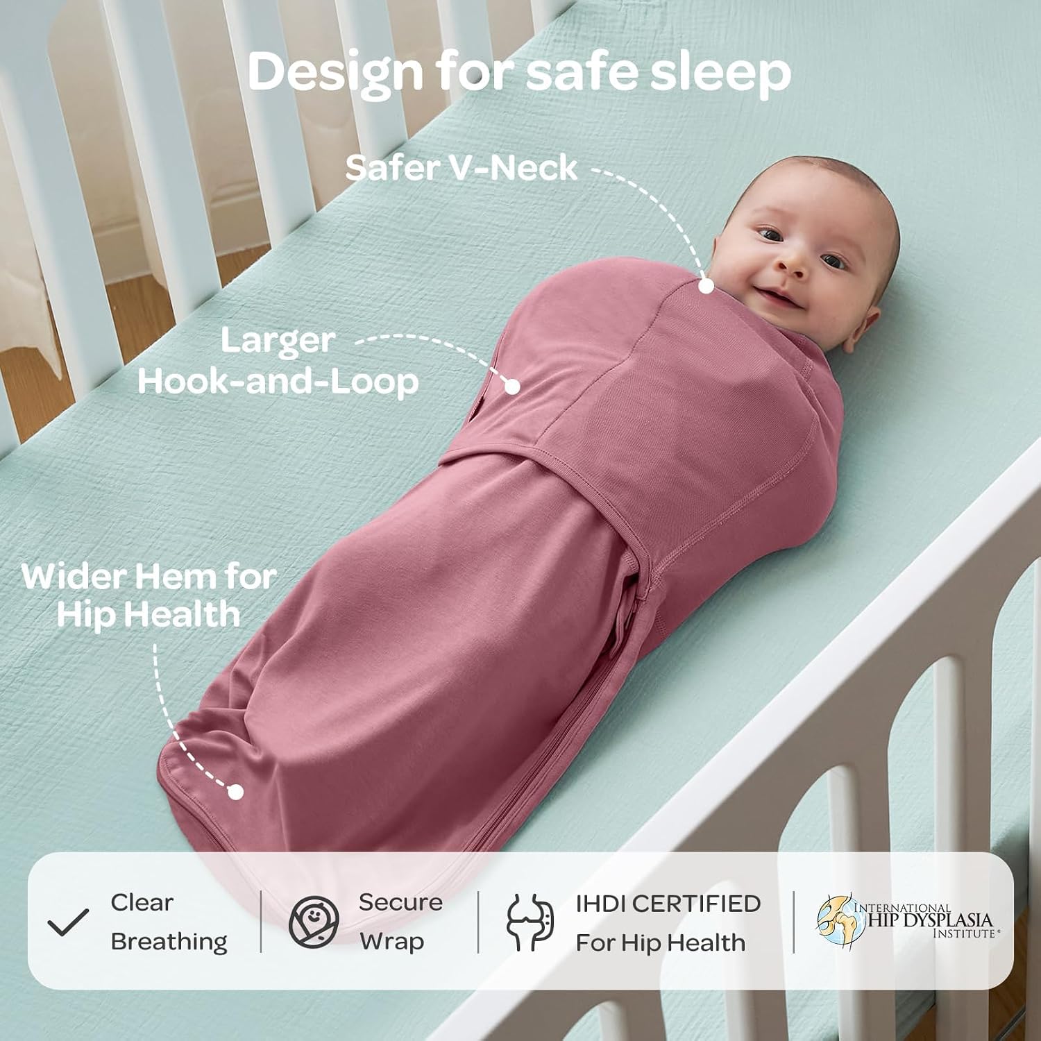 Detalle 1 de momcozy Swaddles for Newborns 0-3 Months 2-Pack