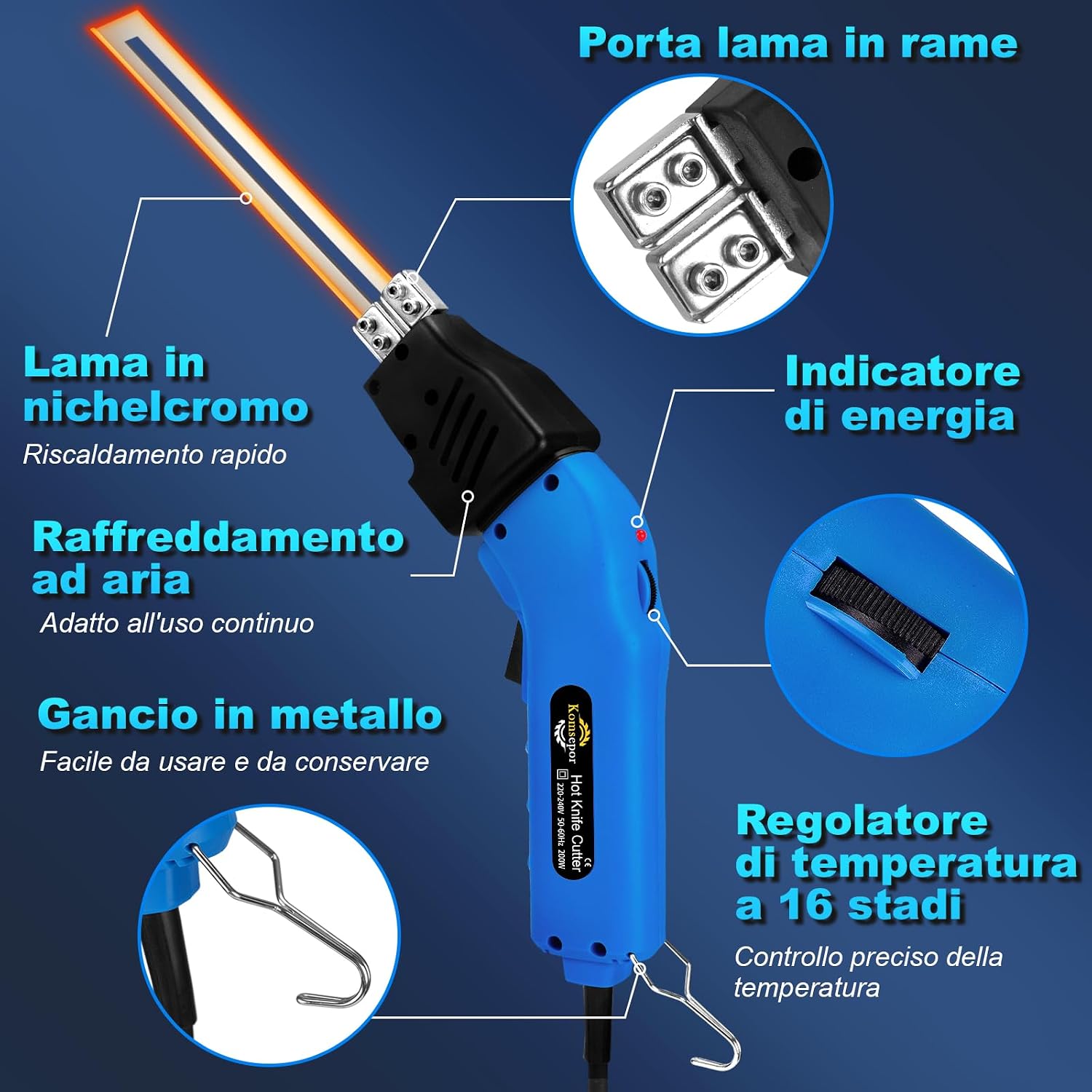 Thumbnail 1 de Komsepor Taglierina di schiuma: taglio uniforme e riscaldamento rapido con raffreddamento Blue-Air