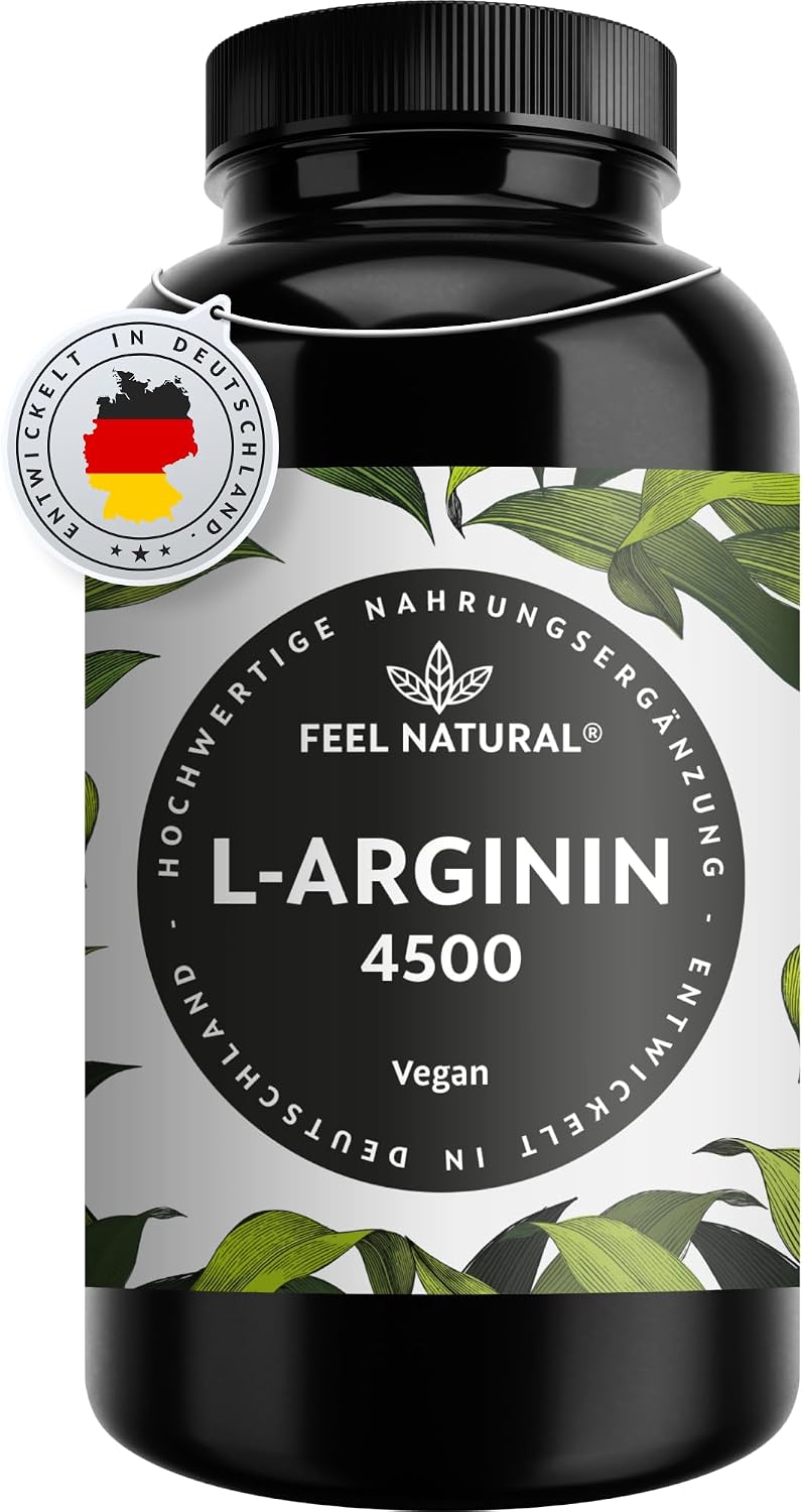Detalle de L-Arginin 4500 mg vegane Kapseln 💊