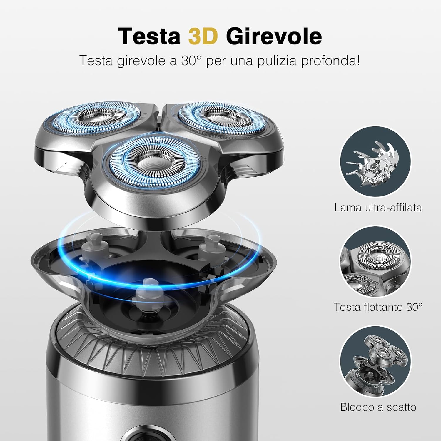 Detalle 2 de iWarmbase Mini Rasoio elettrico 50 min 🪒