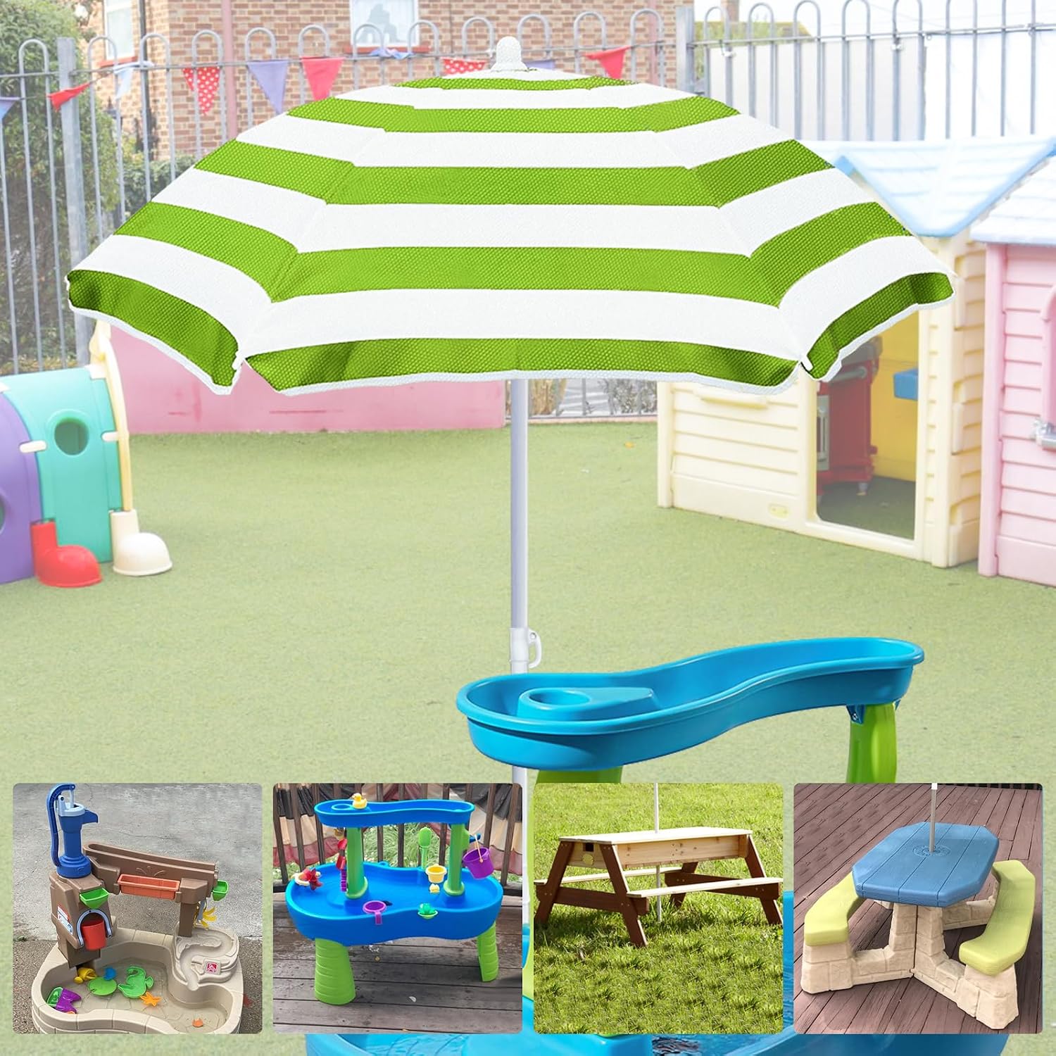 Detalle 2 de Exokugo Kids' Outdoor Umbrella 41-Inch Canopy