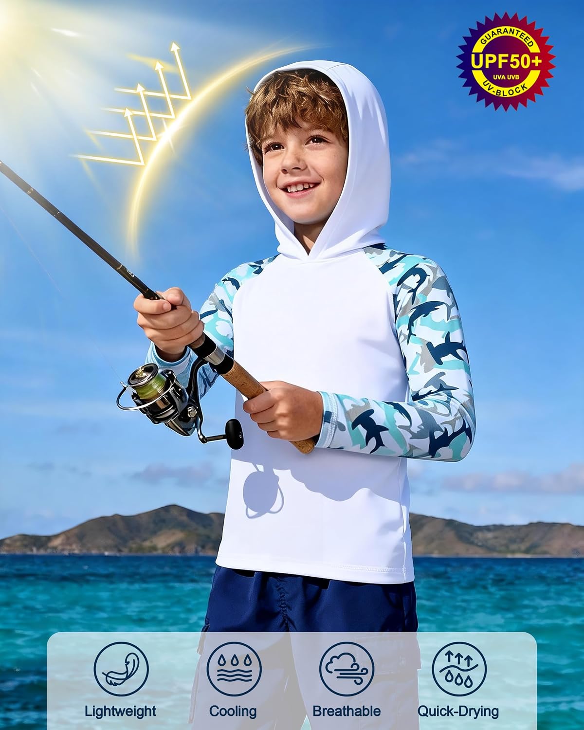 Thumbnail 2 de DRONIRING Boys Rash Guard UPF 50+