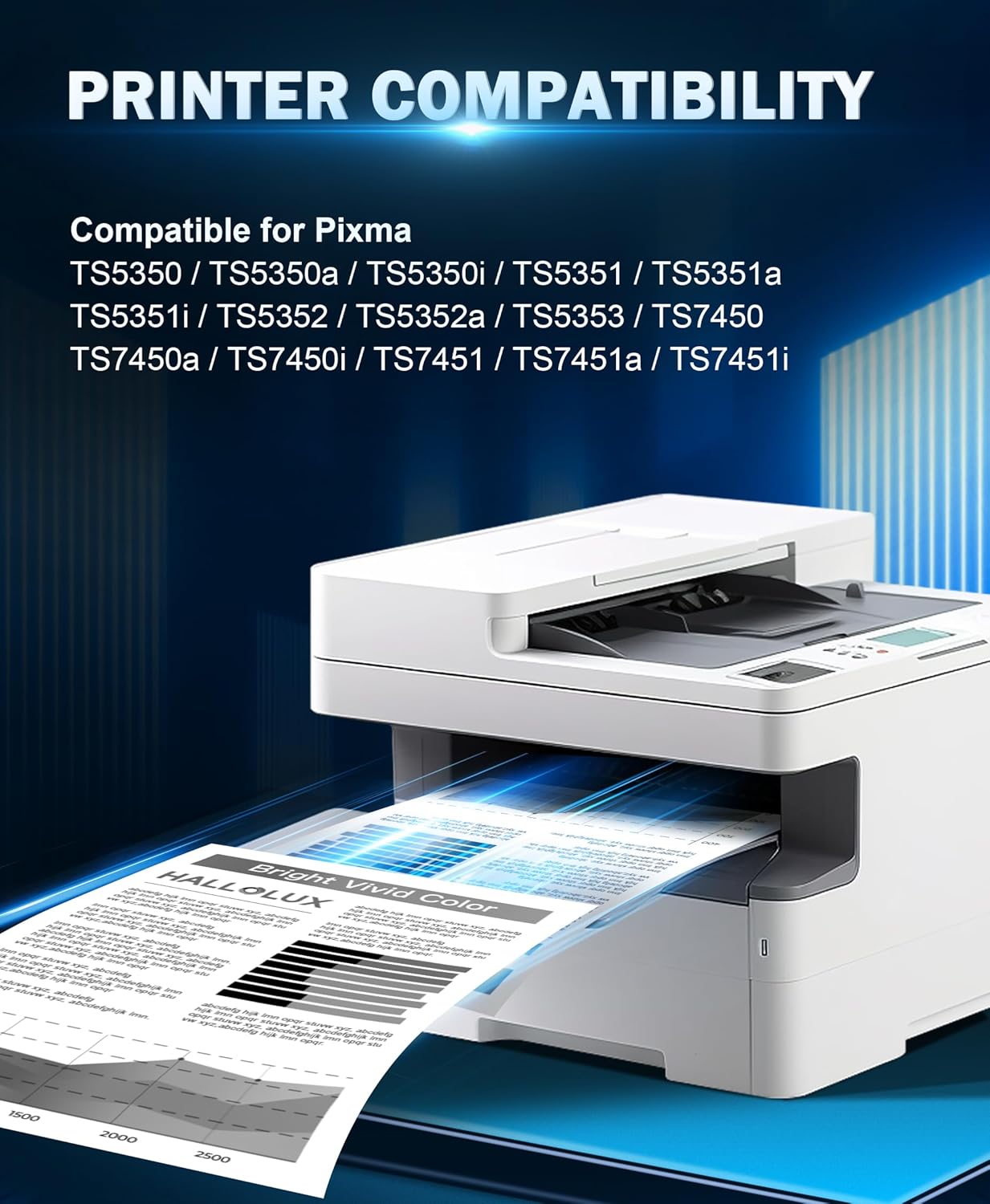 Thumbnail 1 de HALLOLUX 560 XL Schwarz – kompatible Druckerpatronen für Canon Pixma TS-Serie (560/561), 1er Pack