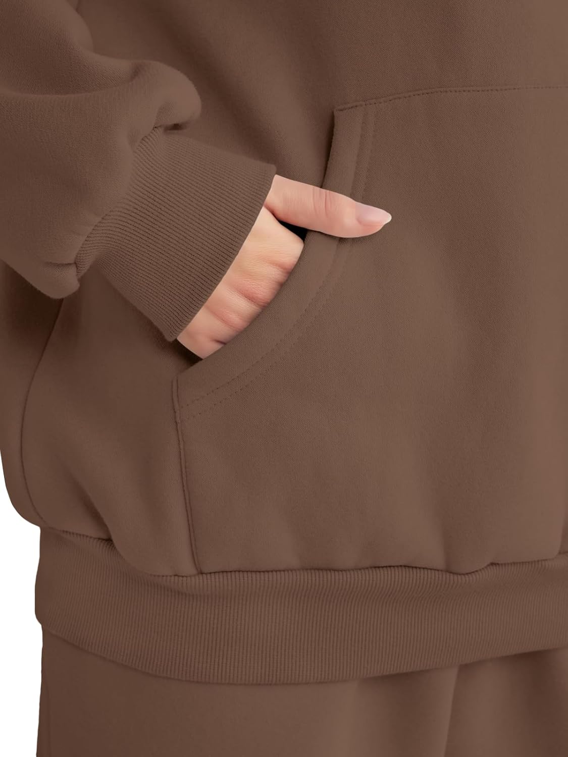 Thumbnail 5 de AUTOMET Women’s 2-Piece Lounge Hoodie & Sweatpants Tracksuit (Plus Size) — Oversized Fall Travel Outfit