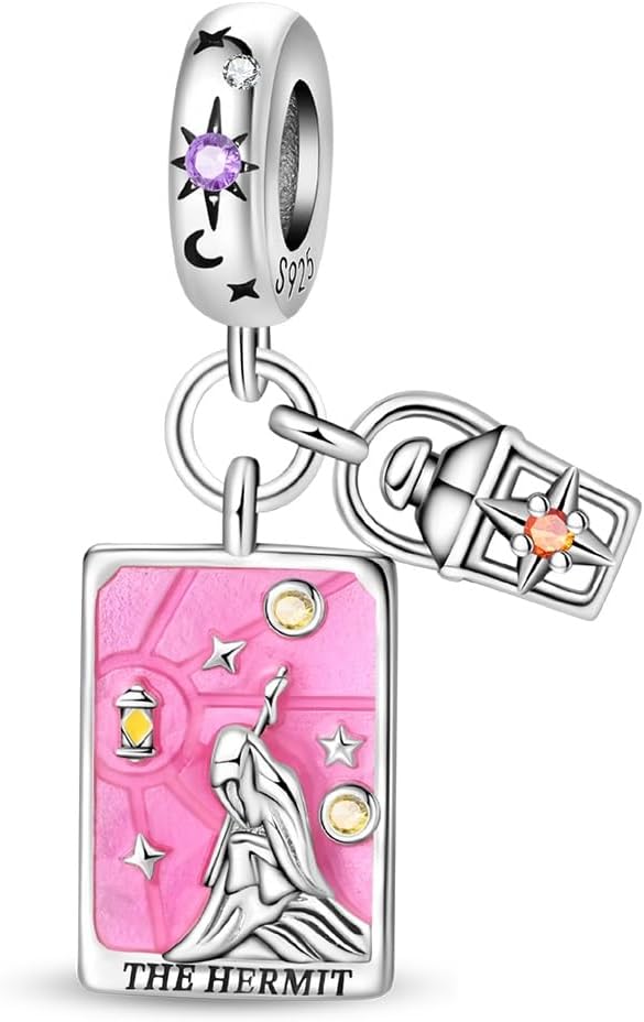 Thumbnail 1 de TINSLO Charm Anhänger Damen aus 925 Sterling Silber mit Zirkonia – für Armband Charms und passende Ketten (europäische Composable-Charmes)