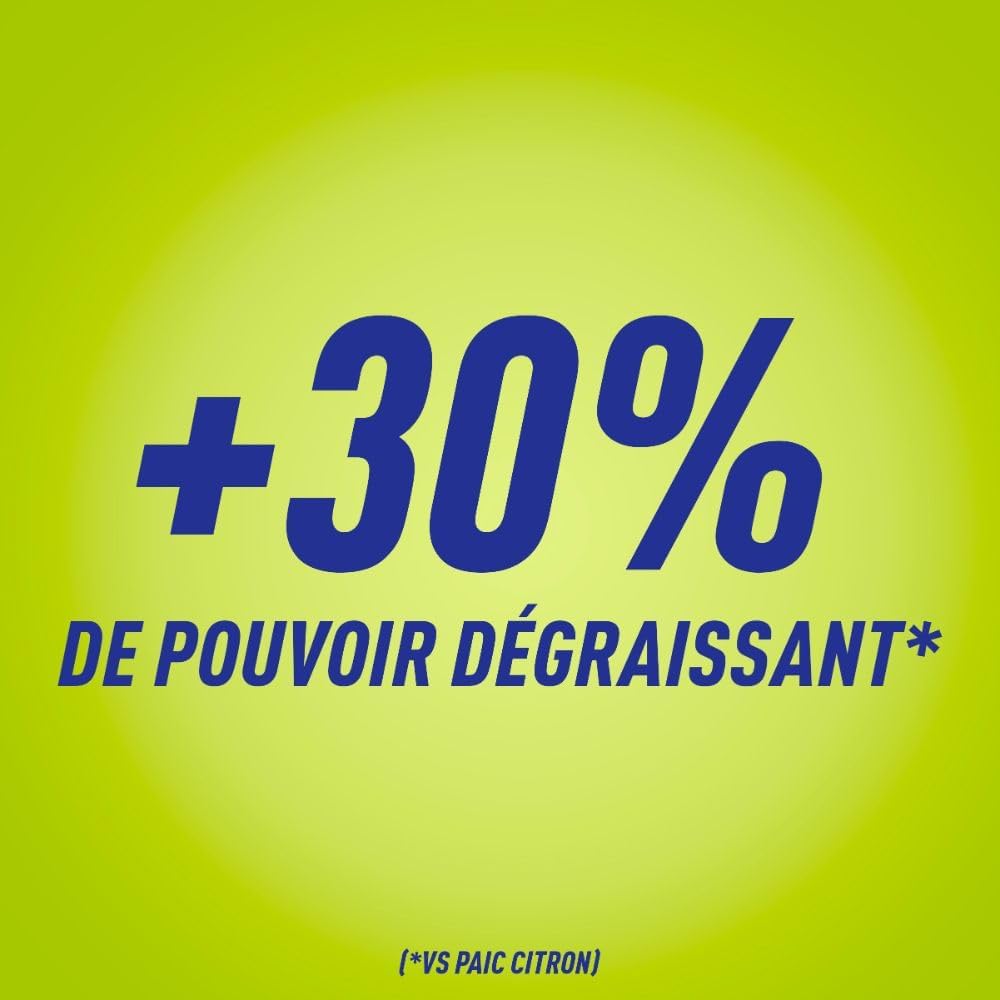 Detalle de PAIC Excel² Anti-Odeurs - Liquide Vaisselle main 12 x 500 ml, Ultra-Dégraissant et Désodorisant
