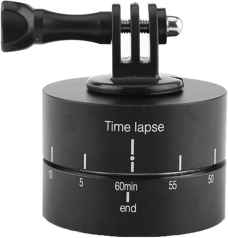 360° 60 Minutes Panning Rotating Tripod Time Lapse Stabilizer – Lightweight Multi-Adaptor