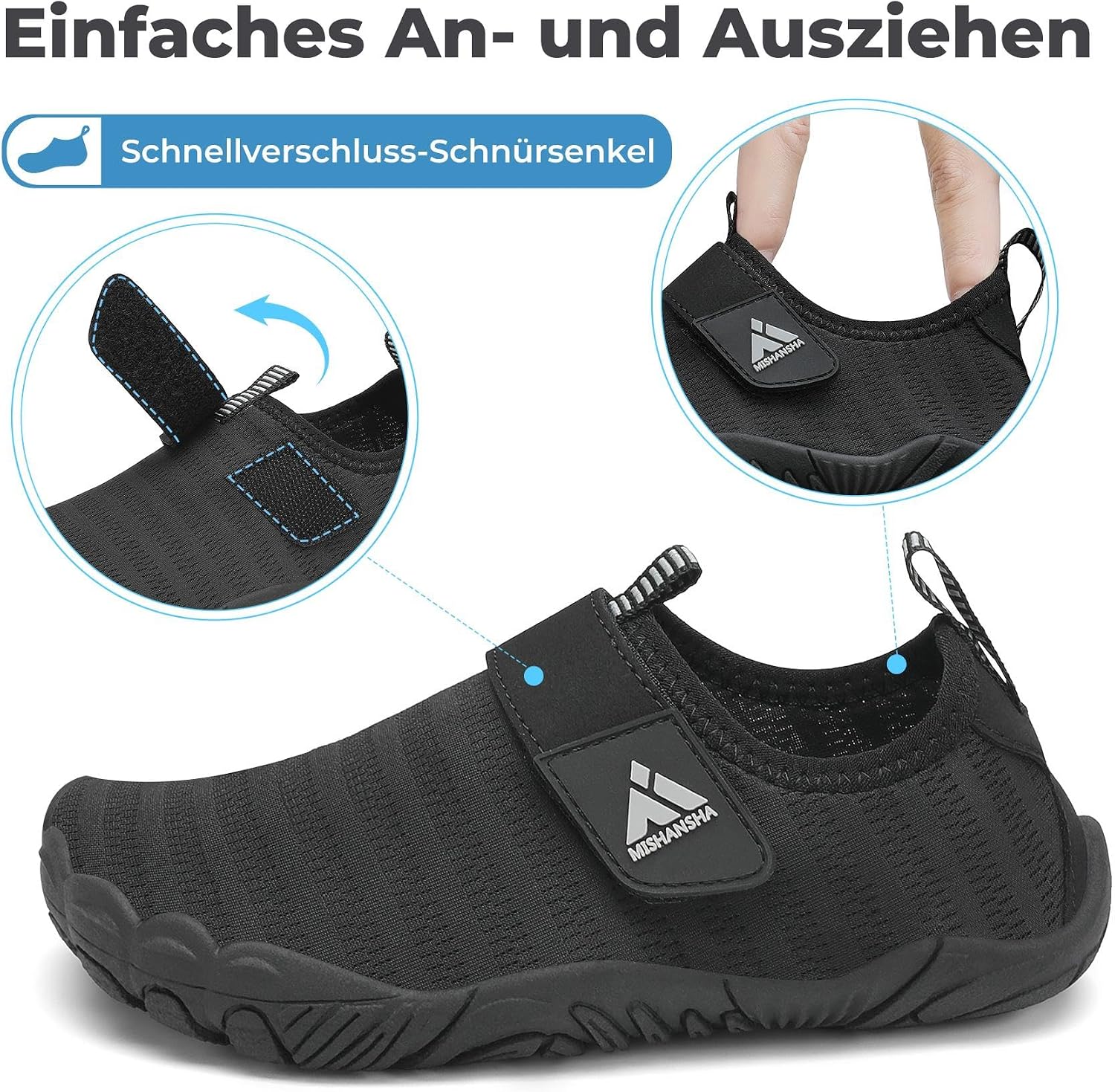 Detalle 2 de Mishansha Chaussures Aquatiques Enfant Taille 24-35 EU