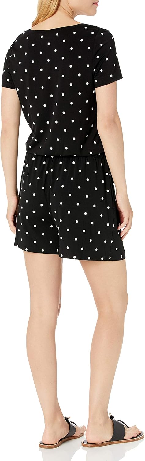 Thumbnail 1 de Amazon Essentials Women’s Short-Sleeve Scoop Neck Playsuit (Relaxed Fit)