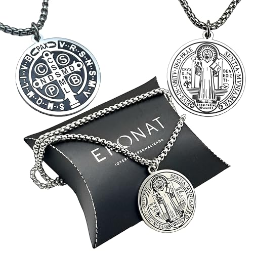 Detalle de EKONAT JOYERIA PERSONALIZADA Medalla San Benito 30 mm