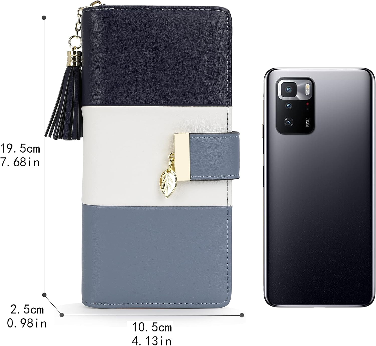 Detalle 2 de Pomelo Best Damen-Geldbörse mehrfarbig gestreift mit RFID-/NFC-Schutz