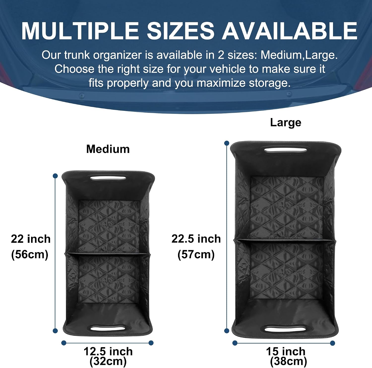 Detalle 2 de Deosk Car Trunk Organizer 6-pocket, Large