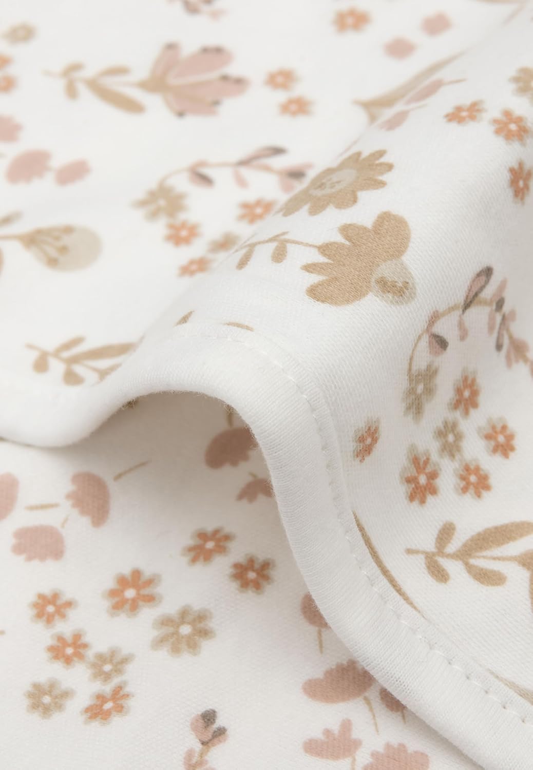 Detalle 1 de Jollein Bloomy Jersey babydeken 513-511-68076, 75 x 100 cm, katoen, 1,0 TOG