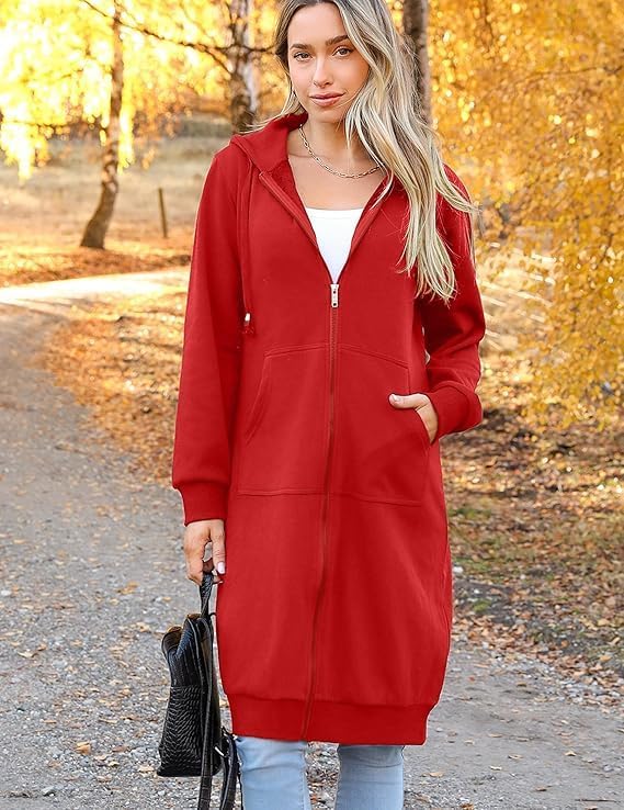 Detalle 1 de Zeagoo Zip Up Hoodie Jacket, Oversized Fleece