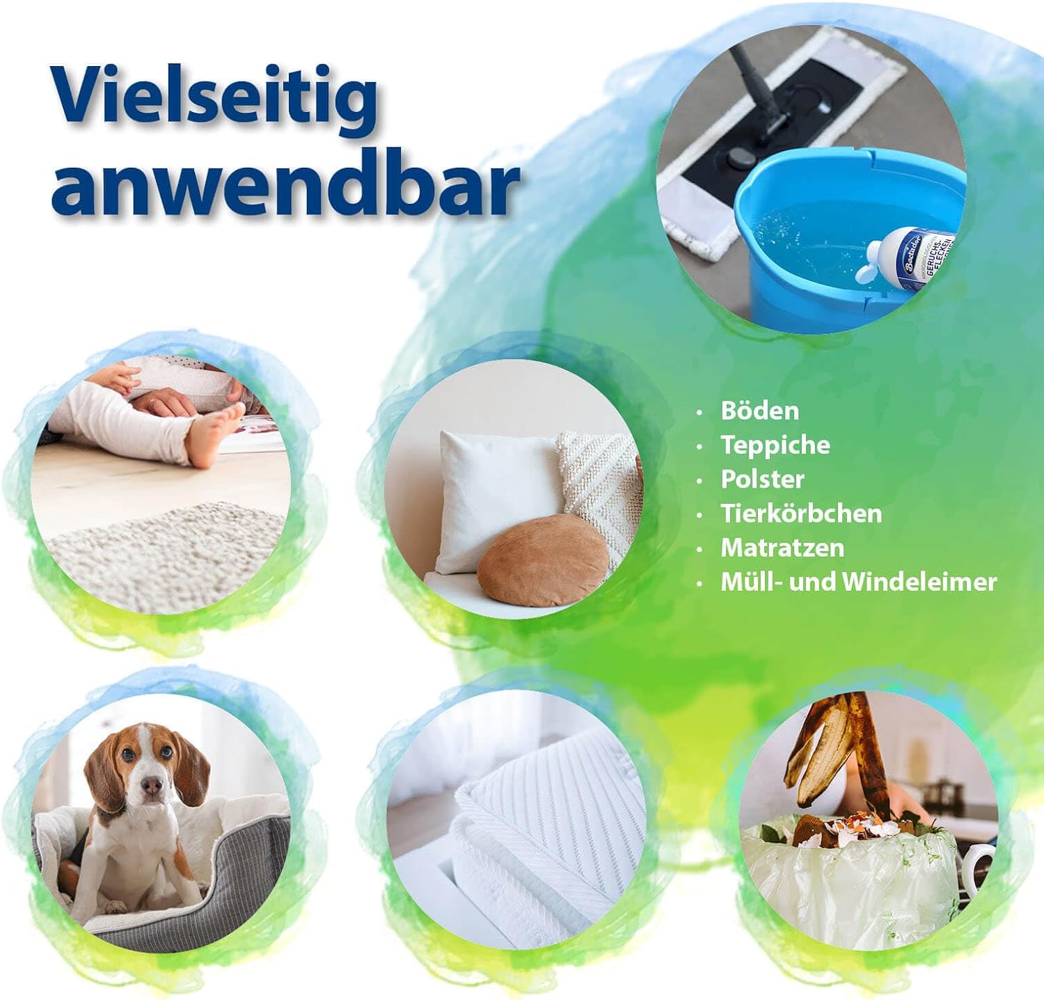 Detalle de Bactador Enzymreiniger Konzentrat 1L – Geruchsneutralisierer & Fleckenentferner für Hundeurin und Katzenurin