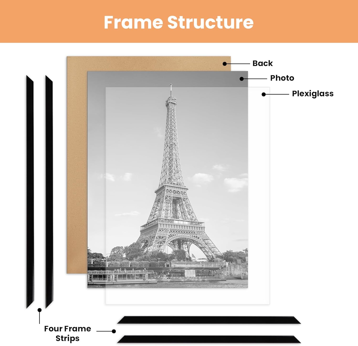 Thumbnail 3 de upsimples 18 x 24 Poster Frame Pack of 3