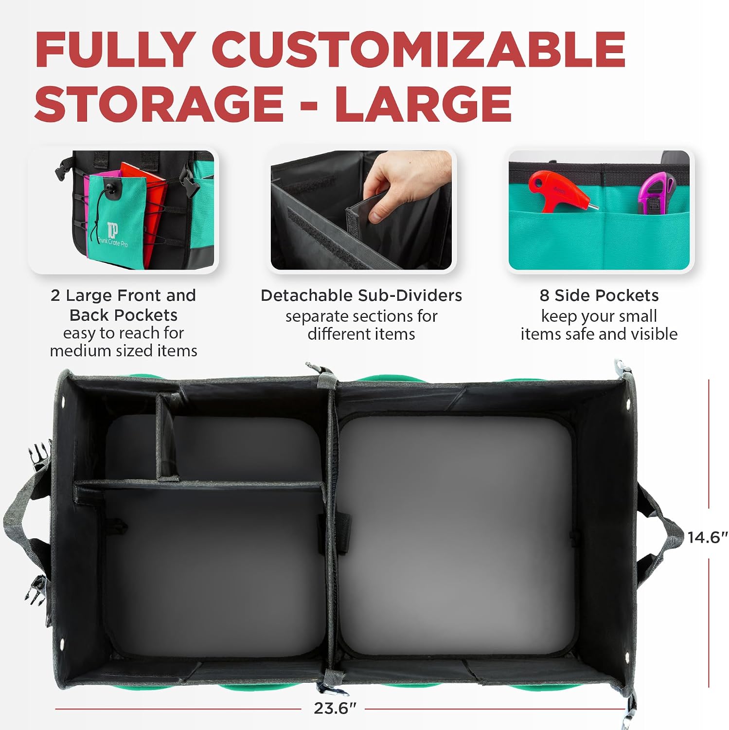 Detalle 2 de Car Trunk Organizer, Large
