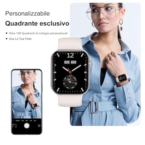 Thumbnail 5 de ASEEYIRJ Smartwatch P2 1,85'' Unisex con Chiamate Bluetooth, 140+ Sport e Impermeabilità IP68