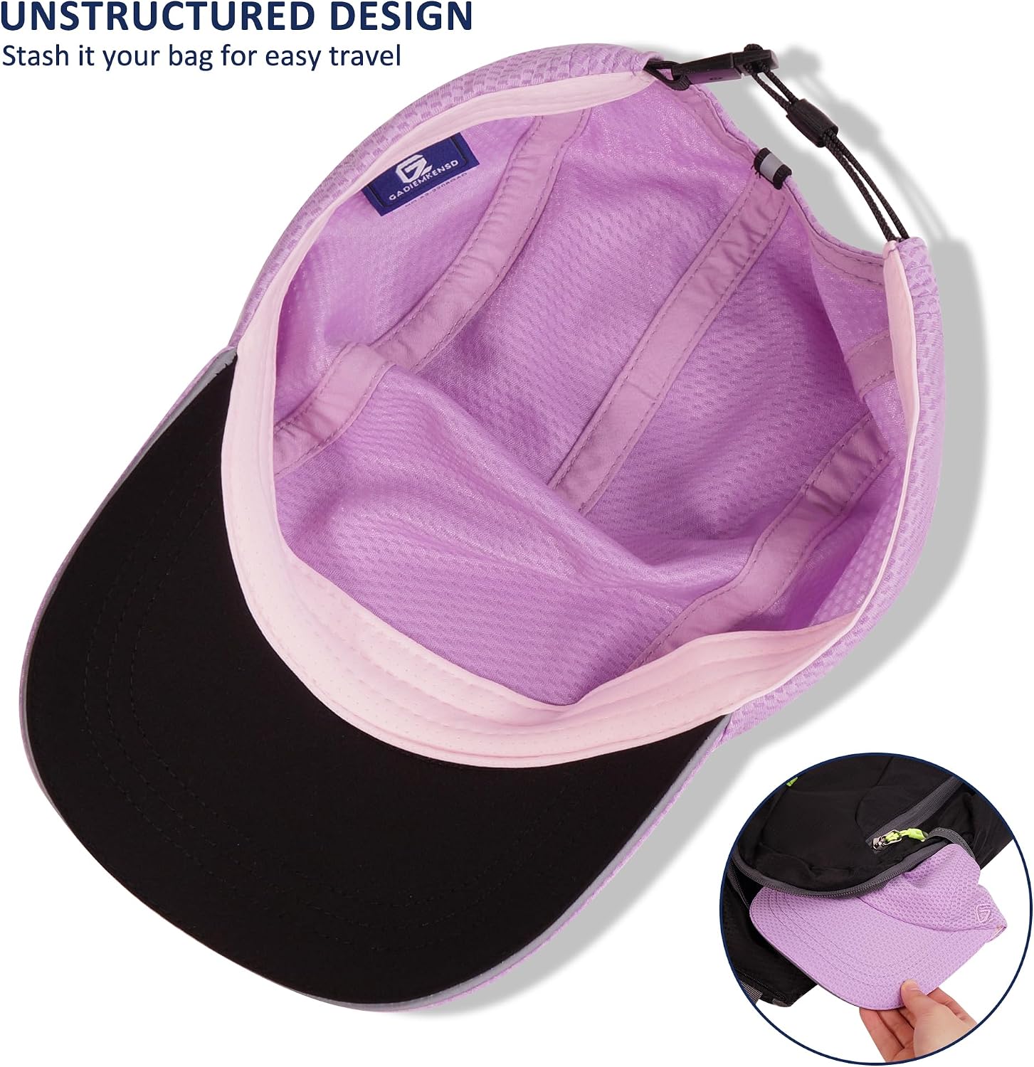 Detalle de GADIEMKENSD Women's Running Cap Mesh