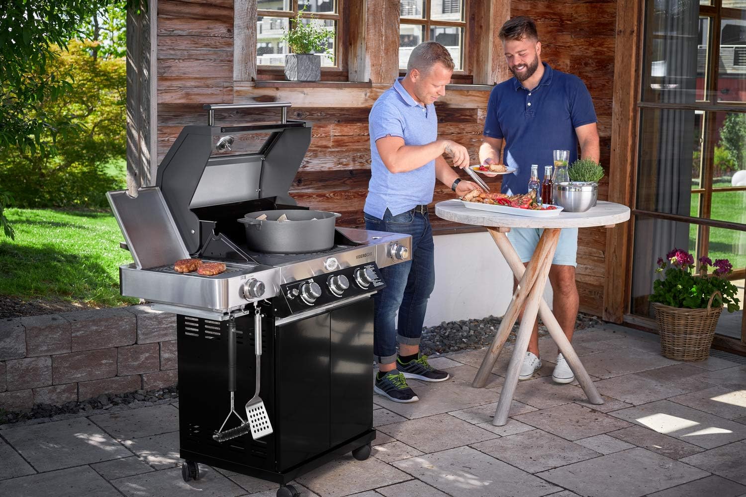 Thumbnail 3 de RÖSLE Grillrost-Reinigungsbürste 43 cm – hochwertige Edelstahl-/Chrom/Emaille-Bürste, 16 cm Bürstenbreite
