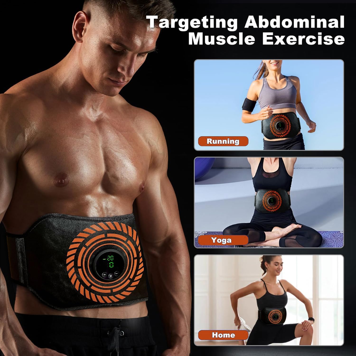 Thumbnail 4 de Ceinture EMS abdominale EMS Ceinture Abdominale : 12 modes et 20 niveaux, sans gel