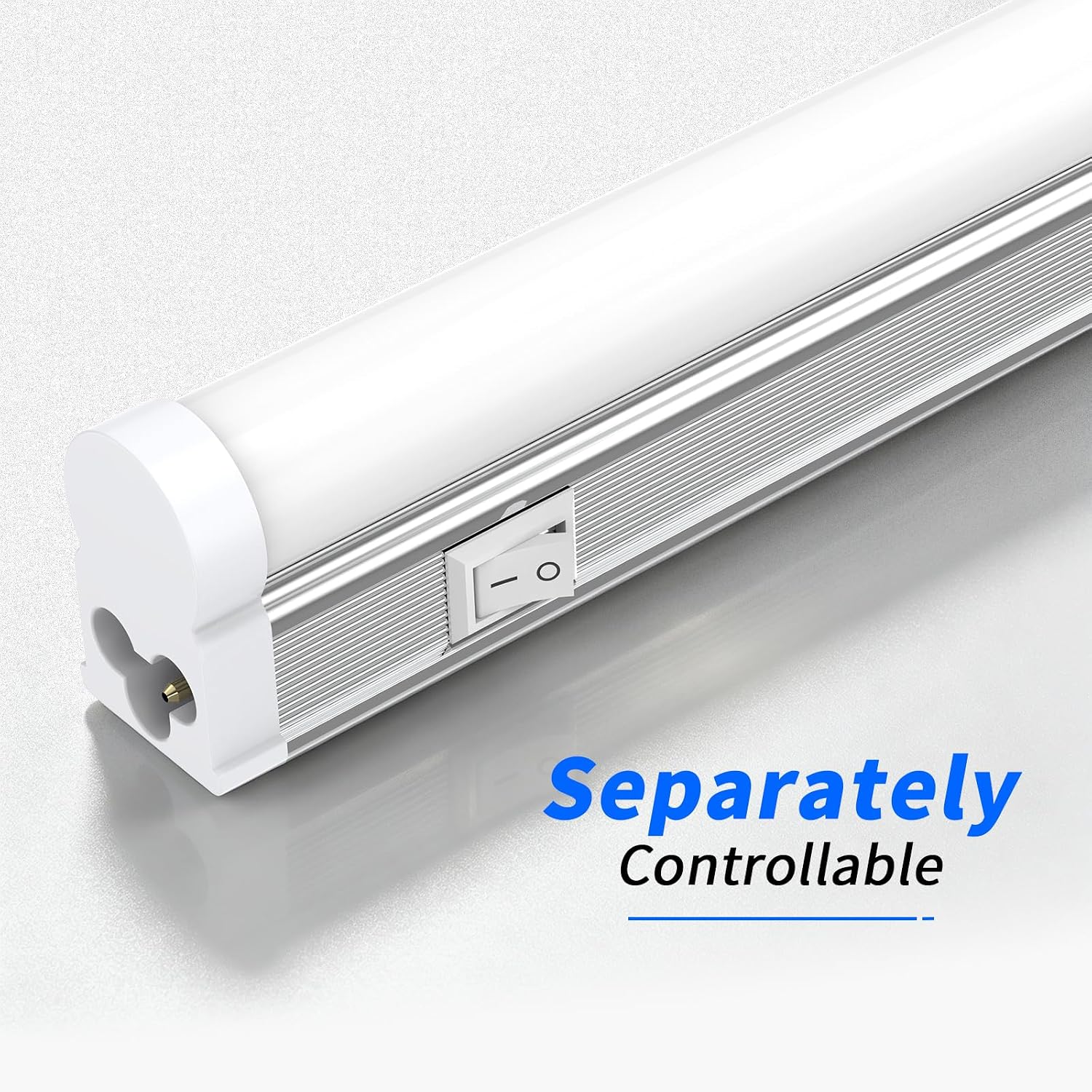 Detalle 2 de JESLED SWT80018B3060AA8 T5 LED Shop Light, 2 ft, 10W, 3 CCT, 6-Pack