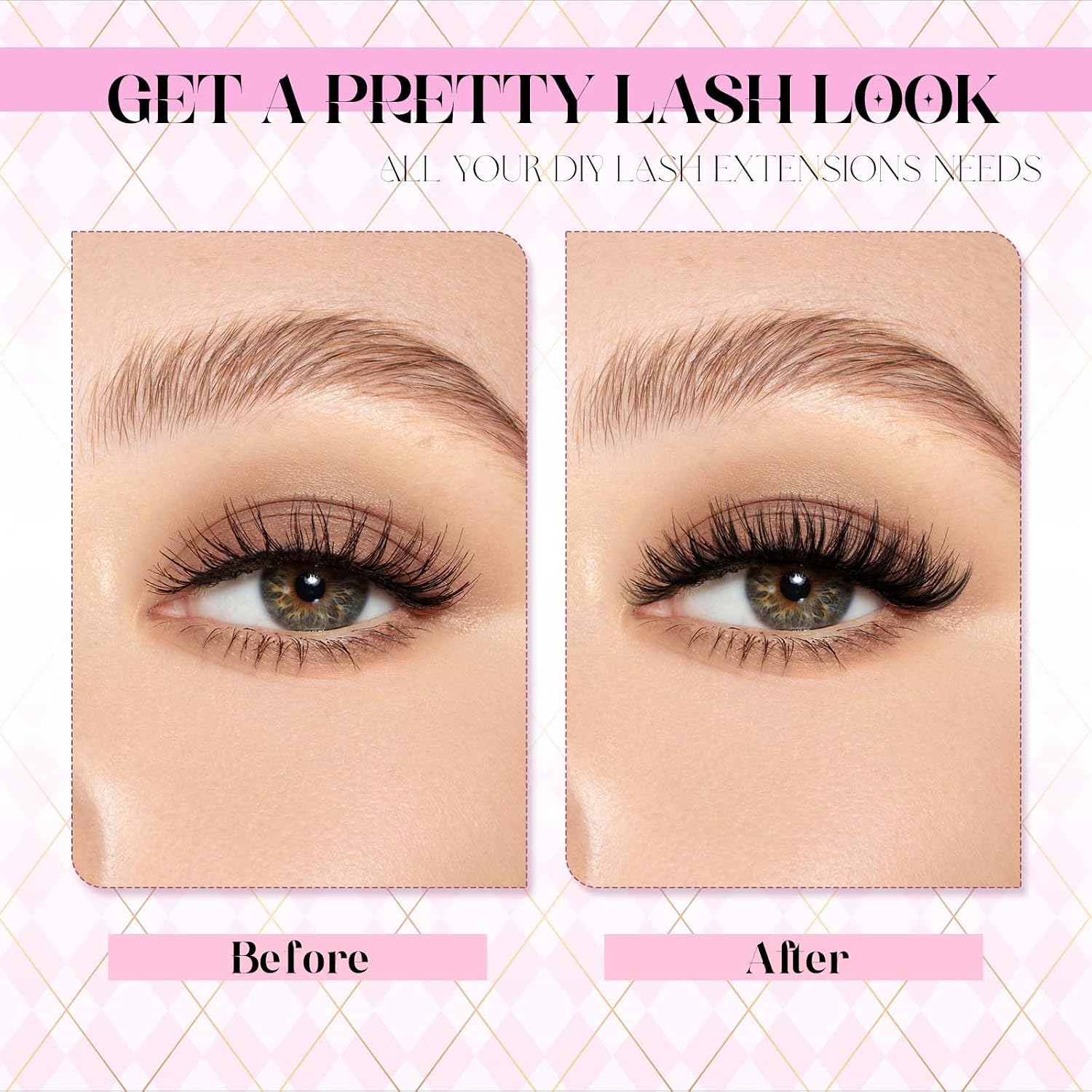 Detalle de Fadlash Wimpern Cluster DIY 0,07D 8–16 mm 40D Kit – DIY Wimpernextensions mit Kleber, Versiegelung und Pinzette