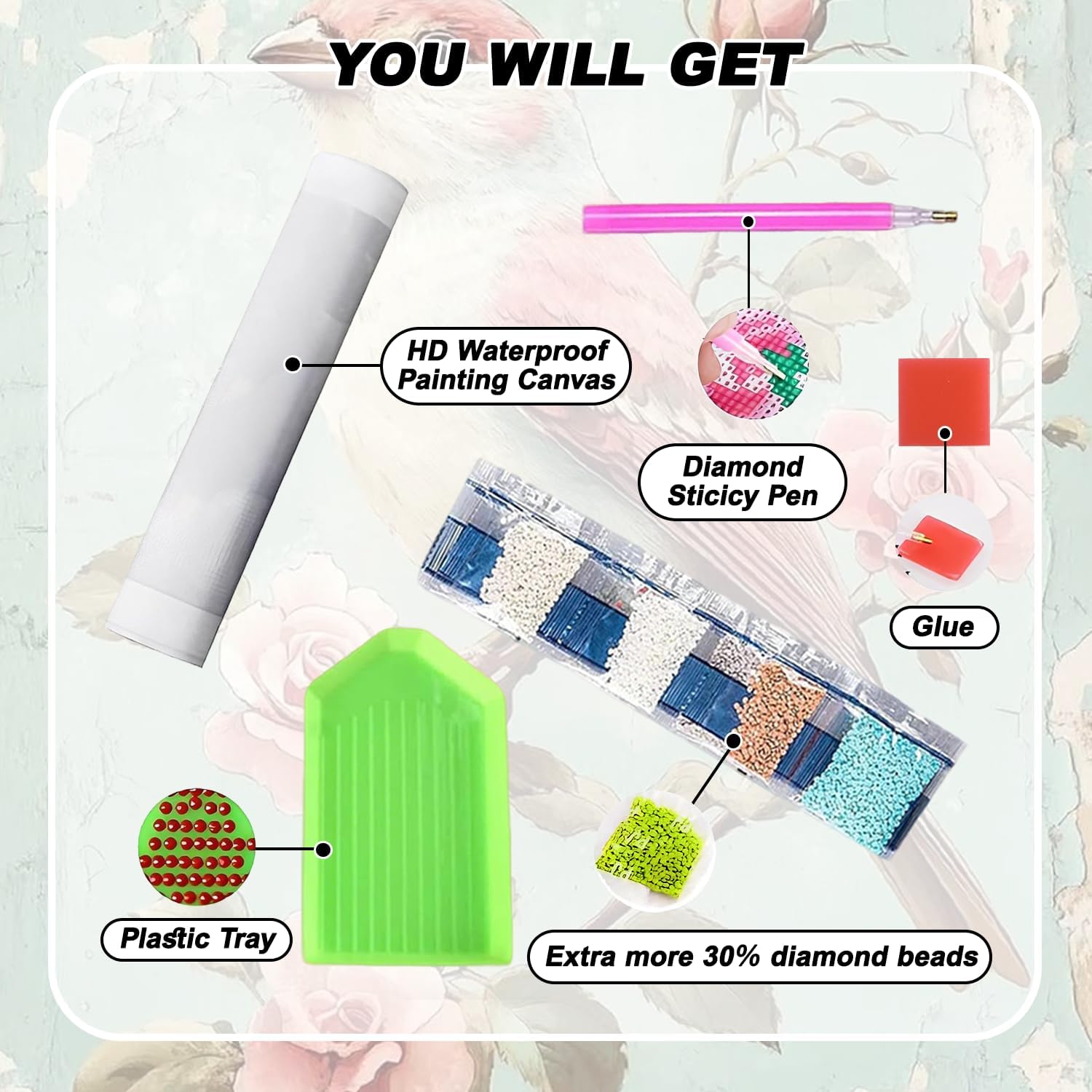 Detalle de YULIDECO Diamond Painting Kit 12×16 In