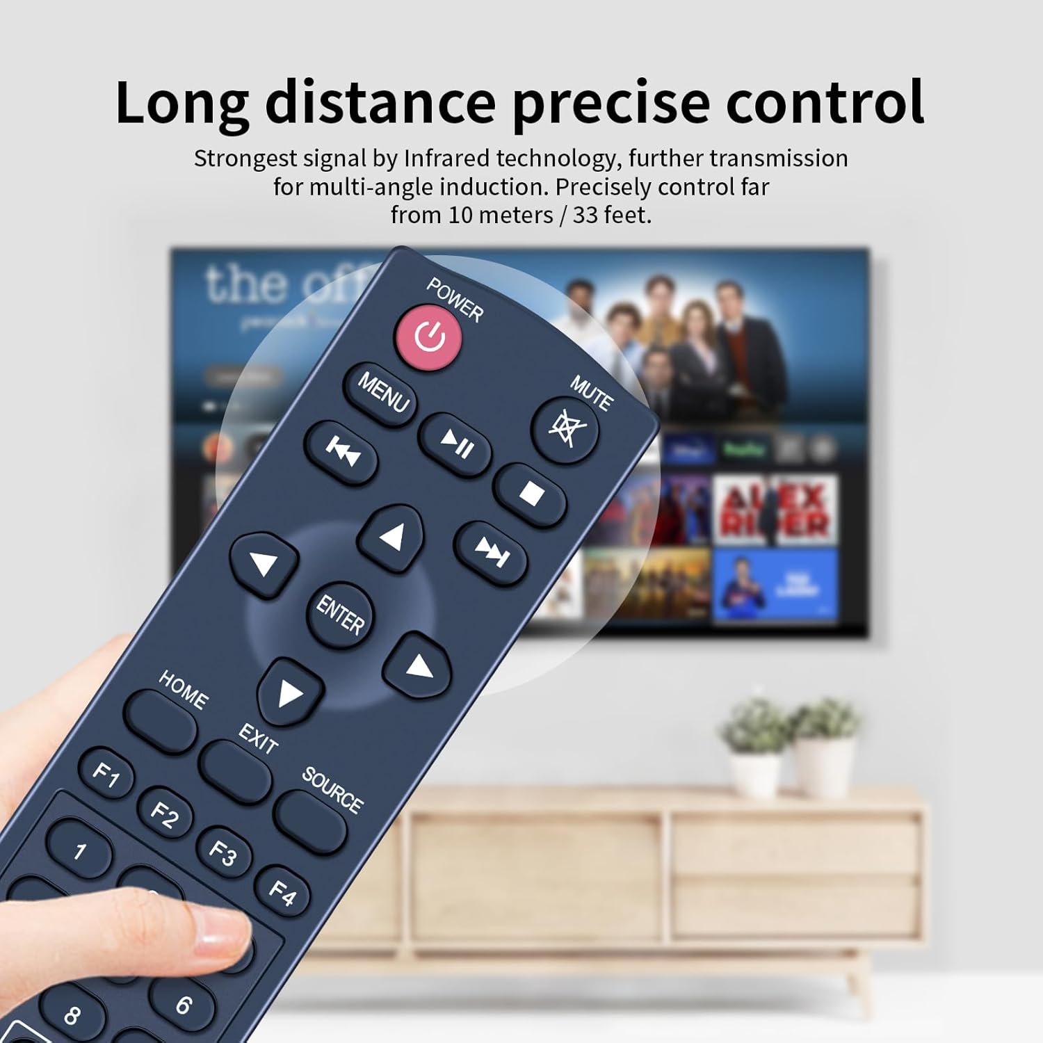 Thumbnail 6 de TCNOUMT Replacement Remote for ViewSonic PJD6223/PJD6253 and Iiyama LH4370UHB-B1 43" 4K VA LED Monitor