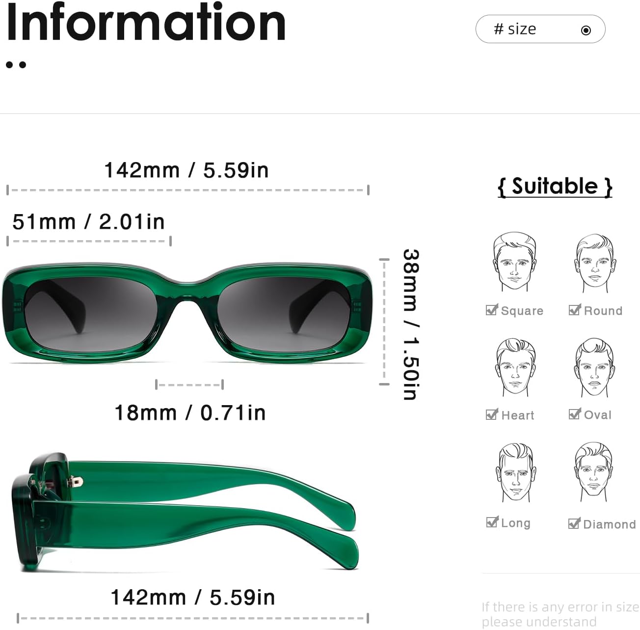 Detalle de kimorn Sunglasses for Women: Retro Driving Glasses with UV400 Protection
