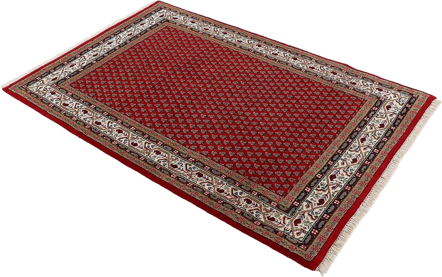 Thumbnail 1 de CarpetFine Alfombra de Lana Mir Roja 200x300 cm 🏡