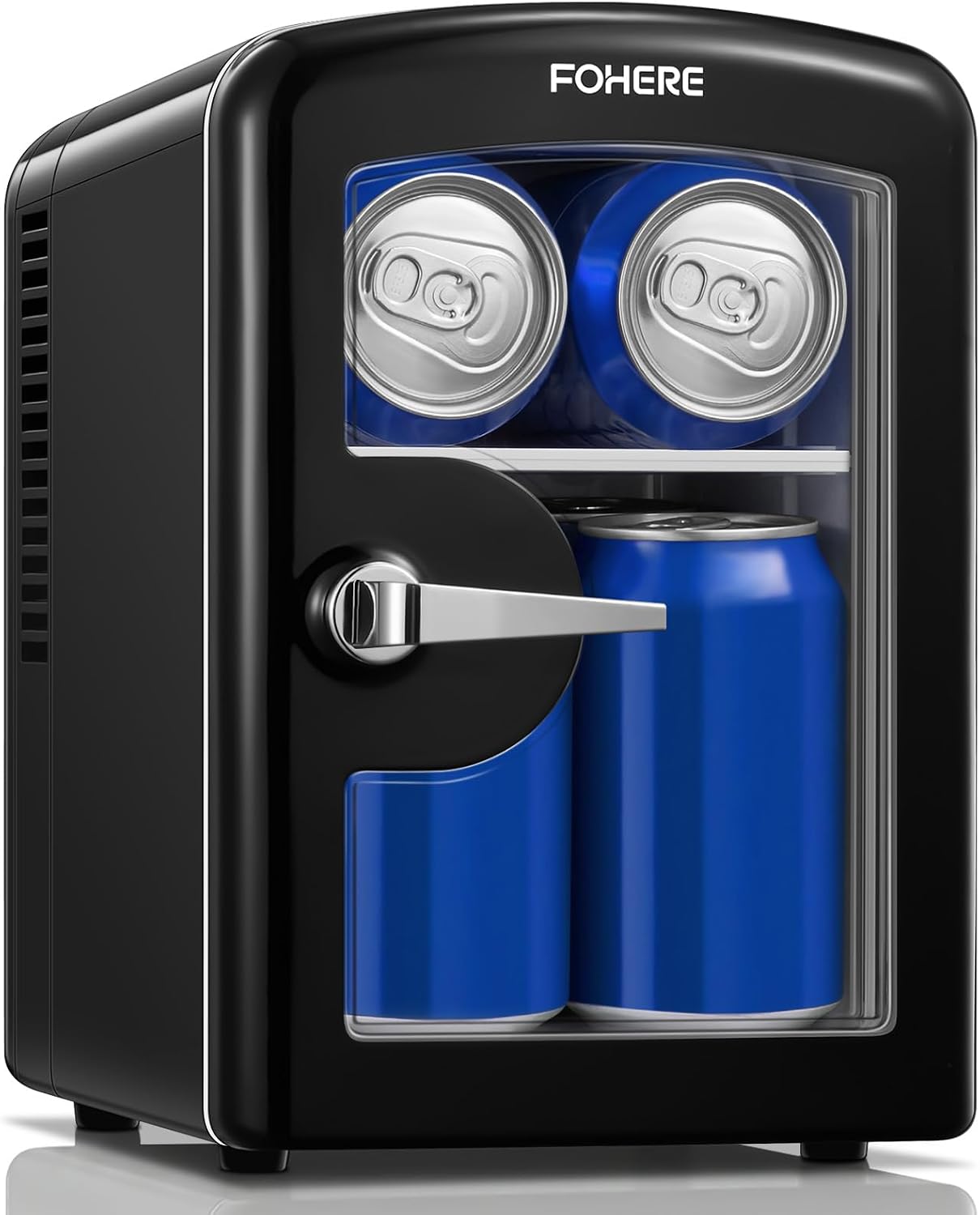 Detalle de FOHERE Mini Fridge 4L – Portable Cooler & Warmer (Black)