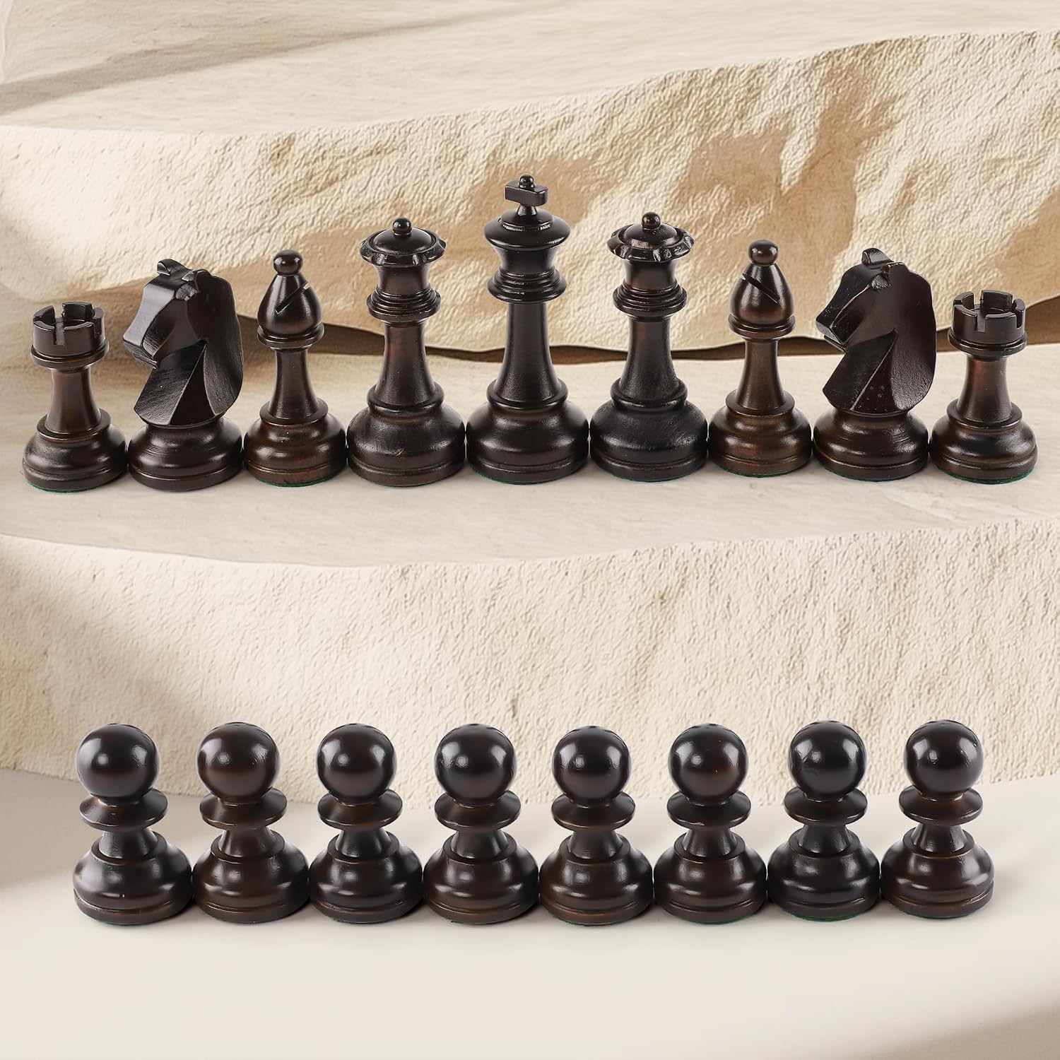 Thumbnail 2 de Schachfiguren Set 32 Turnierfiguren König 9,5 cm