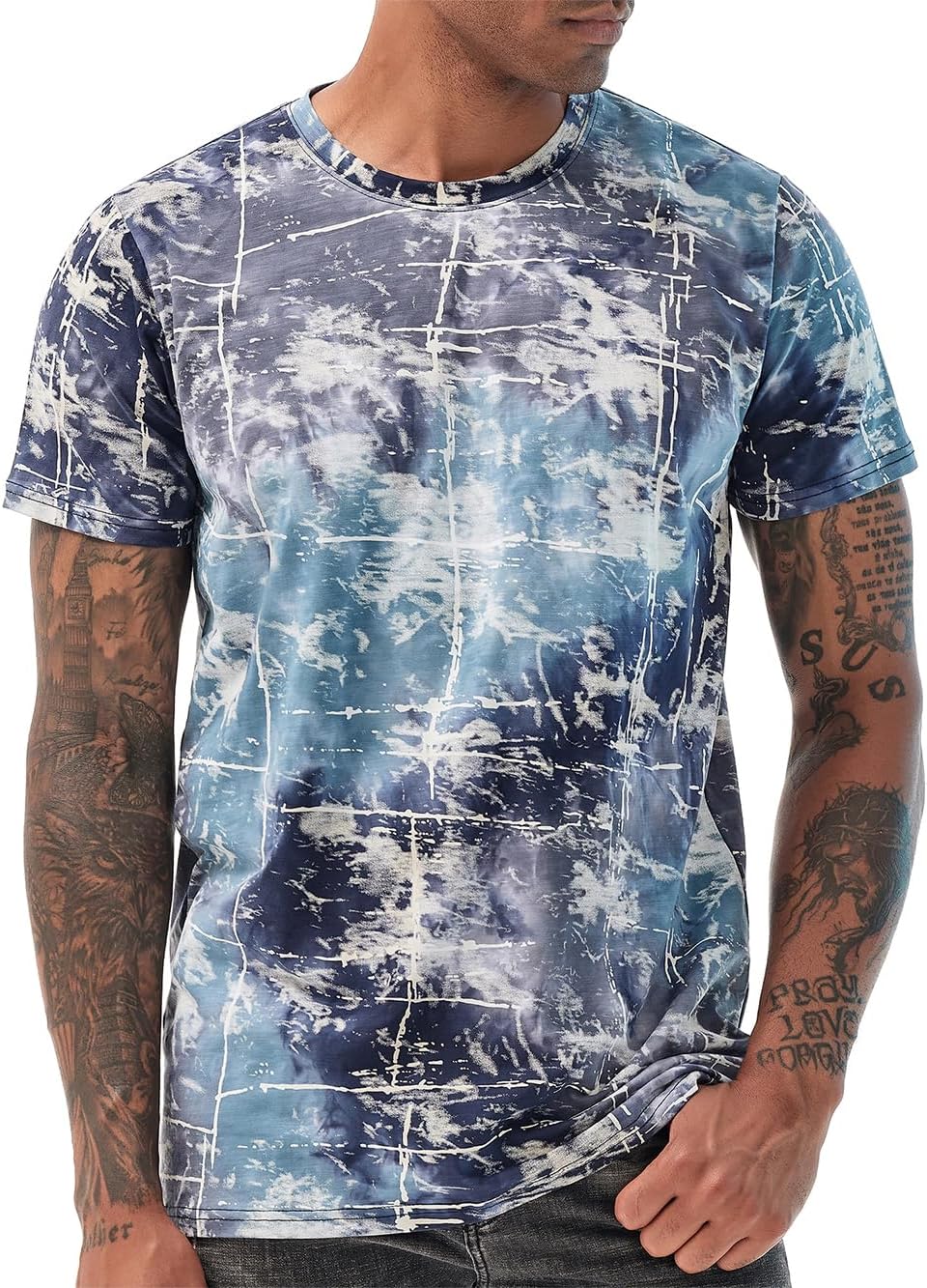Thumbnail 5 de USALL Herren Druck-T-Shirt 95% Baumwolle