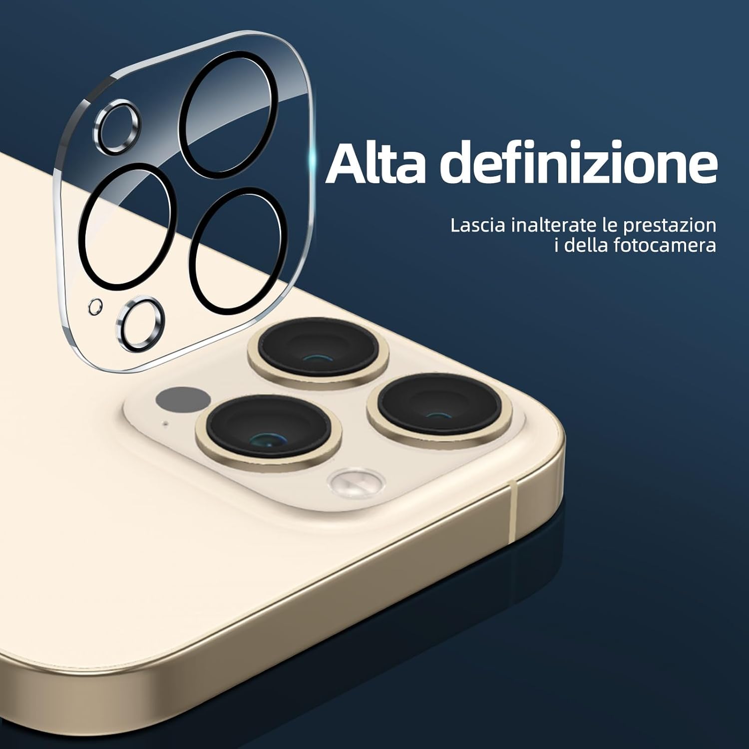 Thumbnail 3 de NEW'C 3x Pellicola Vetro Temperato per iPhone 14 Pro (6,1') + 3x protezioni lente fotocamera posteriore