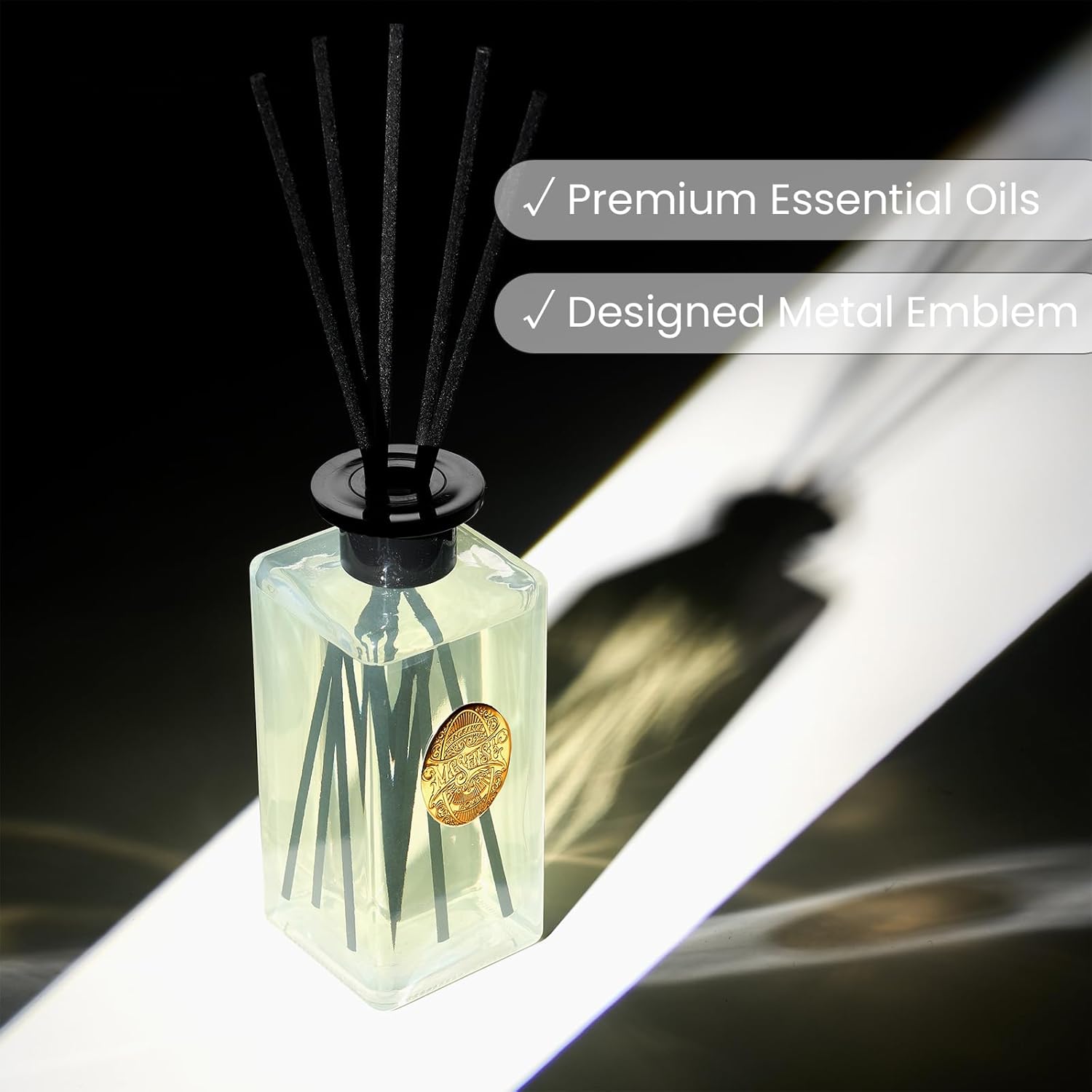 Thumbnail 4 de M&SENSE Luxury Large Reed Diffuser 300ml – Jasmine Garland, 7-Stick Scent with Natural Essential Oils