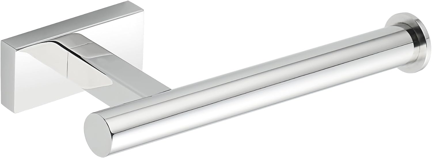 Detalle de Mooche Chrome Wall Mounted Toilet Roll Holder (17.6 cm) – SUS304 Stainless Steel