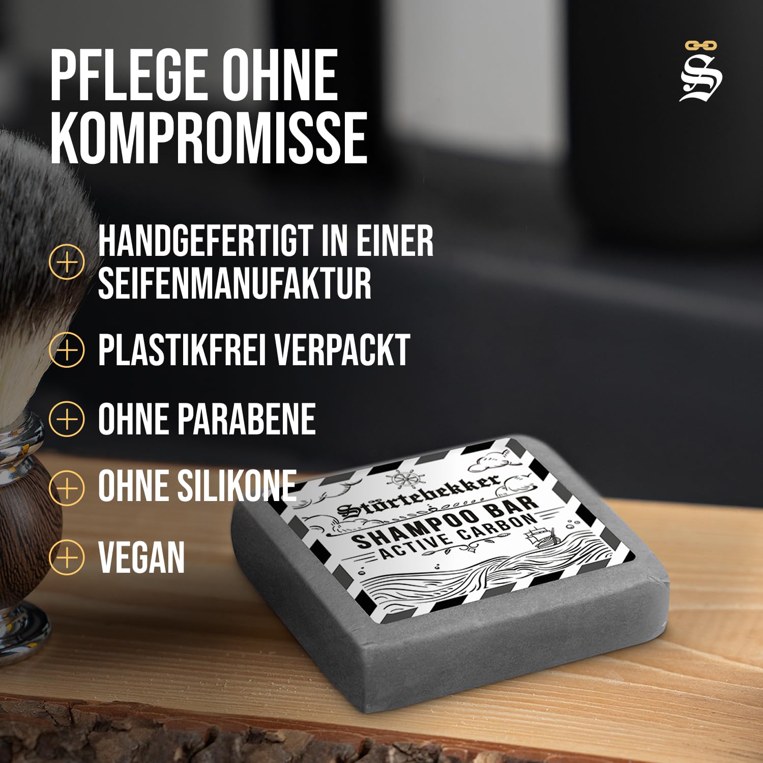 Thumbnail 6 de Störtebekker Premium Shampoo Bar Active Carbon – 100 g