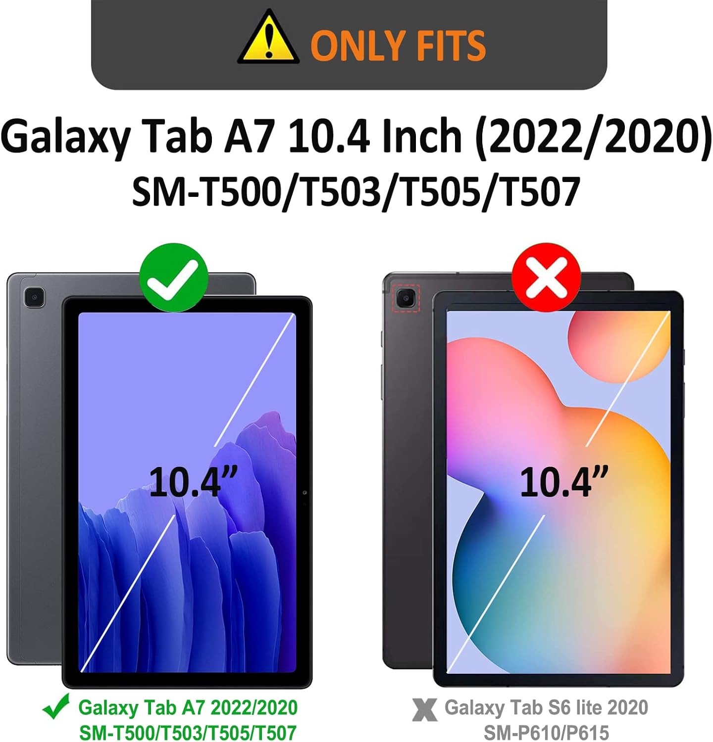 Thumbnail 1 de Gerutek Hülle für Samsung Galaxy Tab A7 10,4 Zoll (2020/2022) – Stoßfestes 3-in-1 Schutzhülle mit Drehständern, Handschlaufe und Schultergurt, Blau