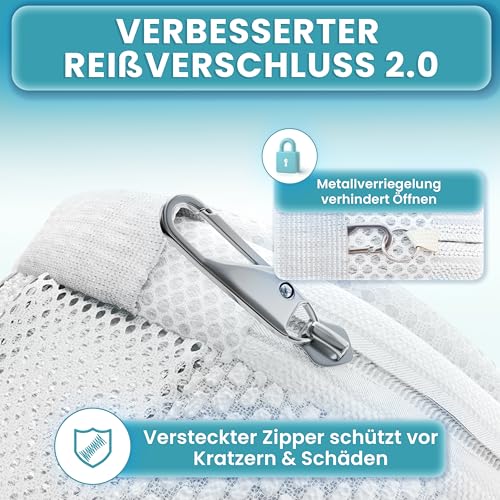 Detalle 2 de Washmate Schuhwaschbeutel 32×19 cm – Schutzbeutel für Sneaker und Schuhe (Washmate)