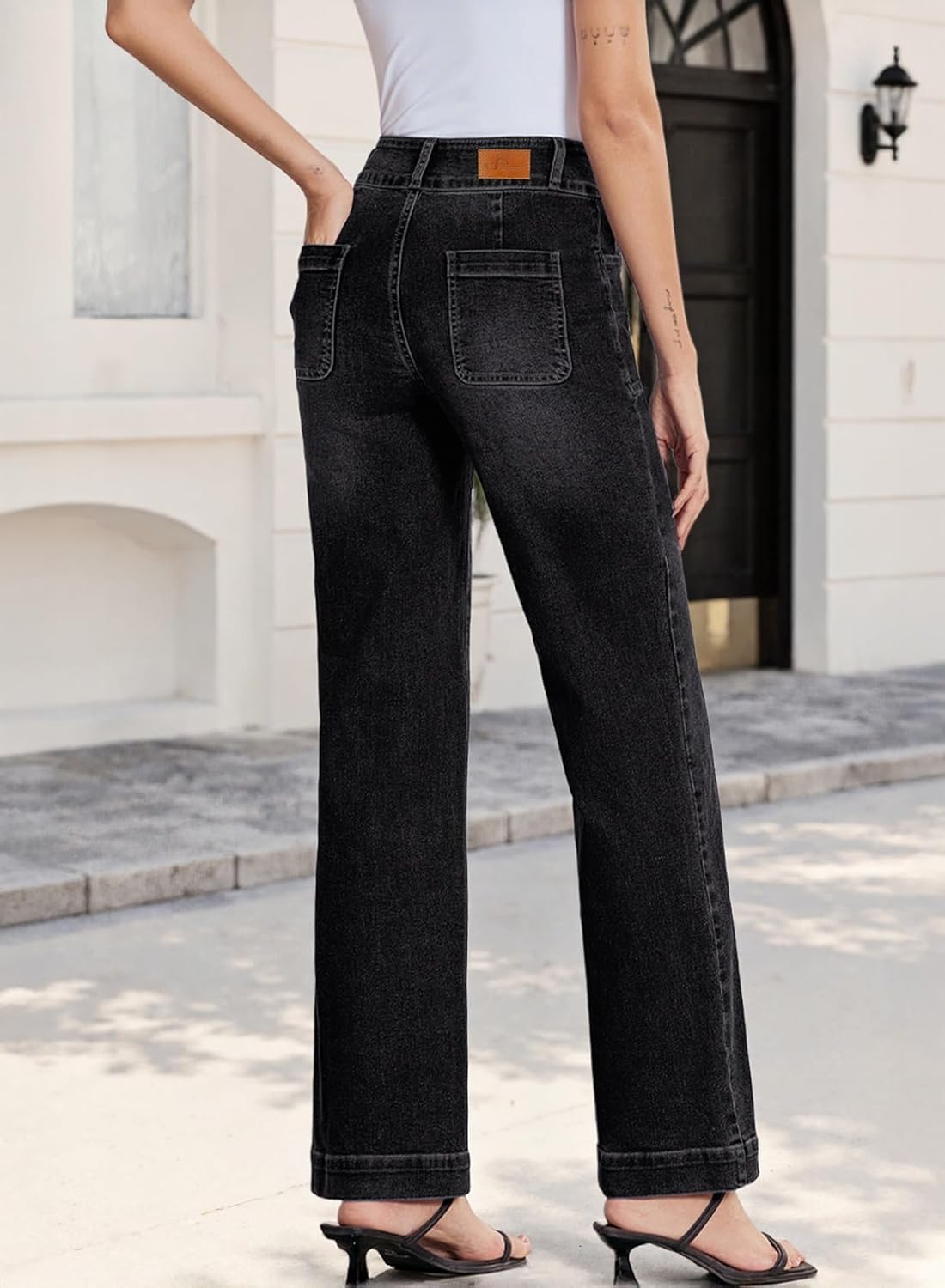 Thumbnail 1 de Sidefeel Wide Leg Jeans High Waisted 26