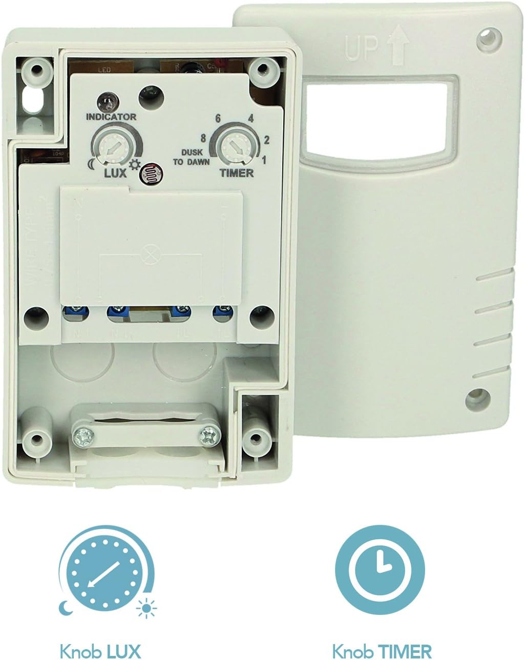 Thumbnail 1 de Electraline 58064 Interruptor crepuscular exterior