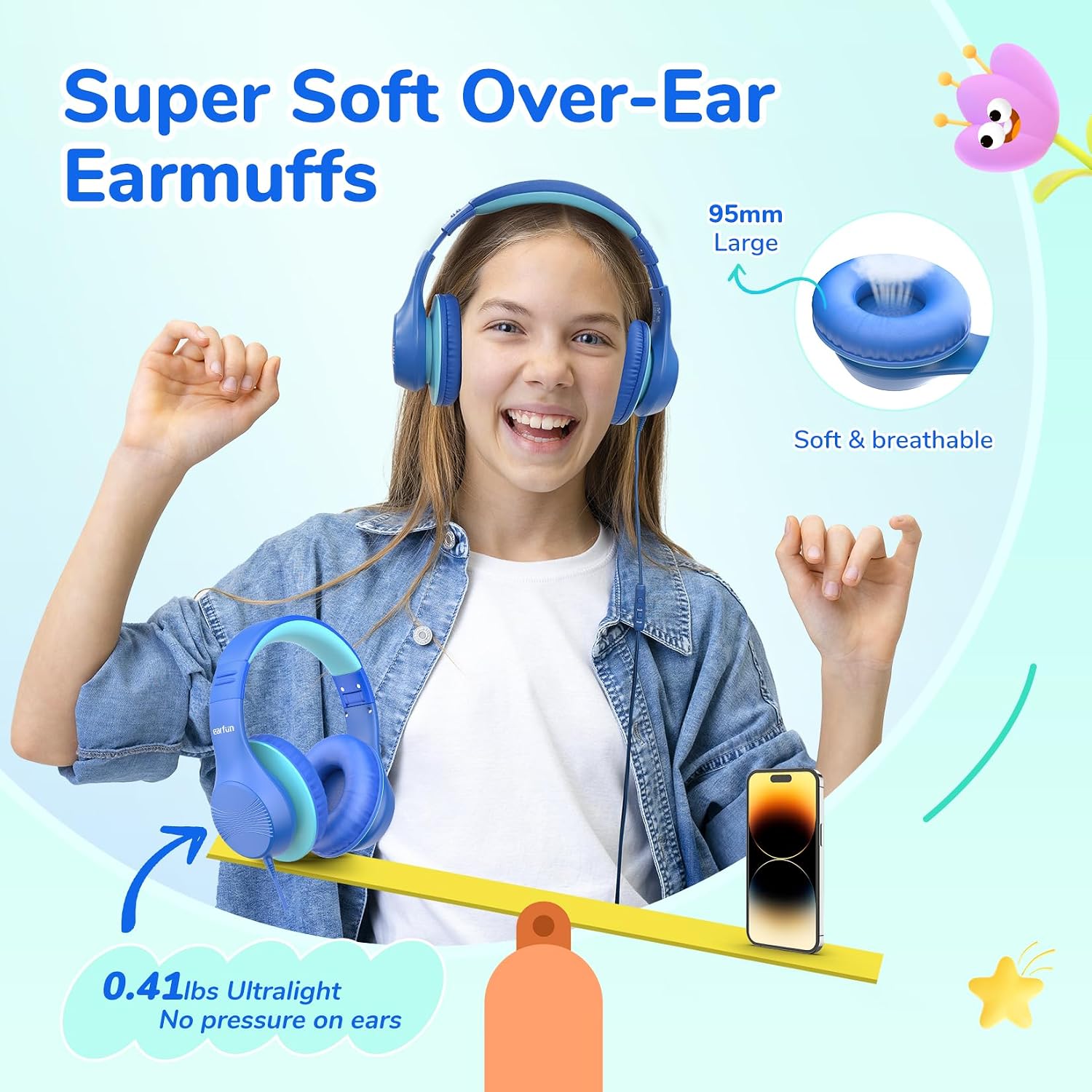 Thumbnail 3 de EarFun Kinder Kopfhörer 85 dB Lautstärkebegrenzer