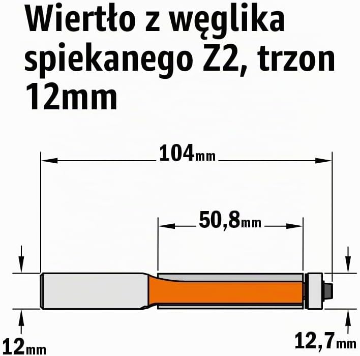 Detalle 2 de CMT Orange Tools 906.630.11 – wiertło SDS-Plus z węglika wolframu