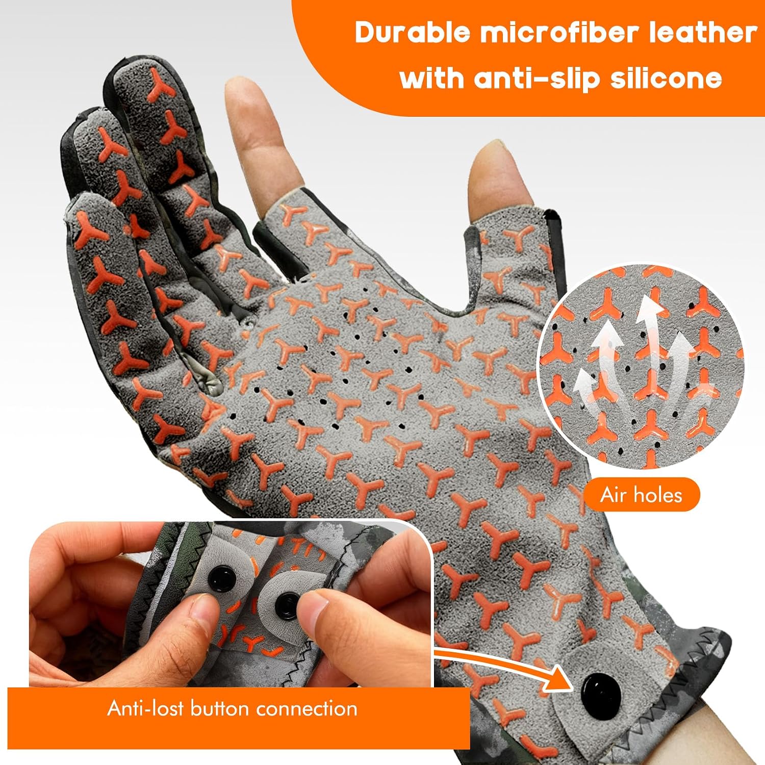 Detalle de UPF 50+ Hunting Gloves